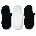 3 Çift Kadın Siyah-beyaz Bambu Görünmez (sneaker) Spor Ayakkabı Çorabı