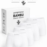 Erkek Bambu Boxer Çok Renkli İnce Bel Lastikli 4' lü