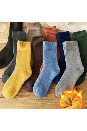 4 Çift Kışlık Ekonomik Pamuklu Kadın Soket Havlu Çorap