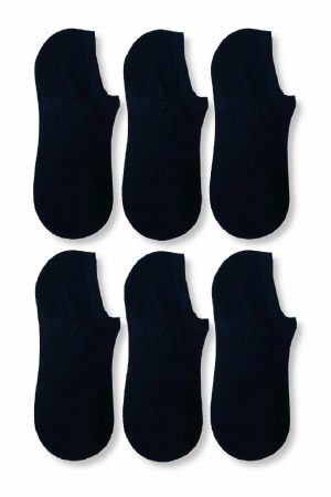 Erkek Lacivert Bambu Görünmez (sneaker) Spor Ayakkabı Çorabı